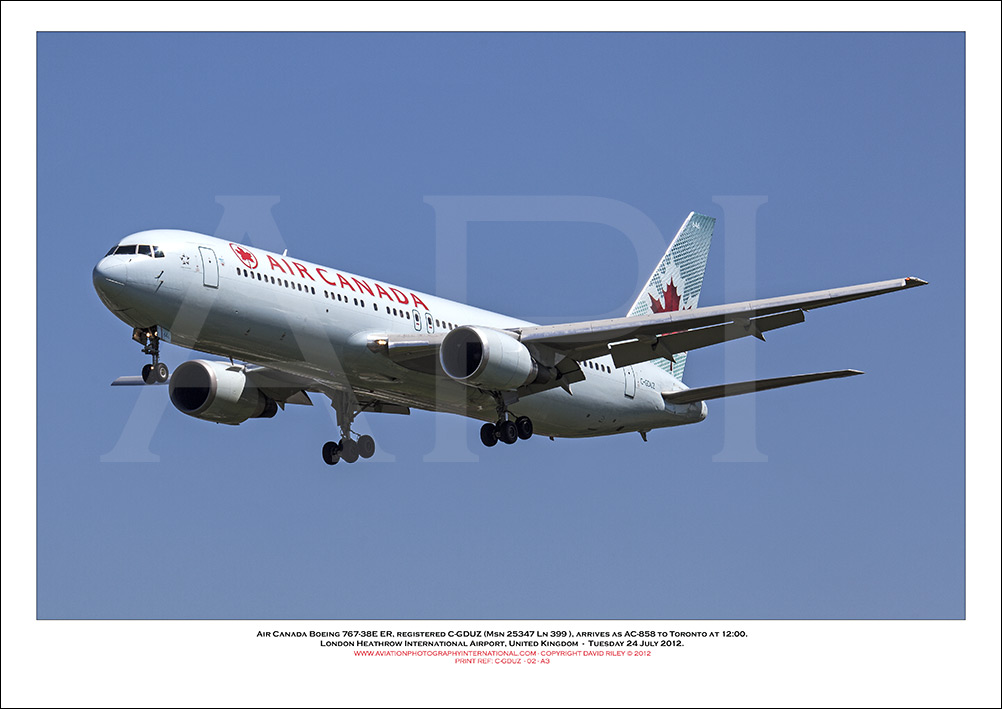 C-GDUZ - Air Canada Boeing 767-38E ER (Msn 25347 Ln 399),  - 02