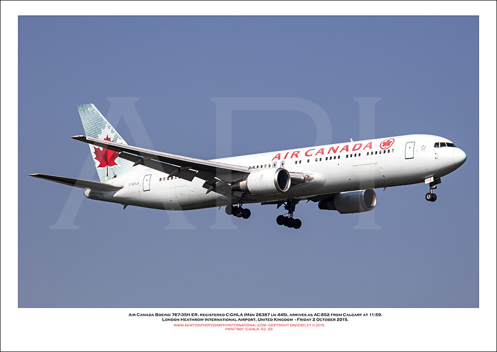 C-GHLA - Air Canada Boeing 767-35H ER  (Msn 26387 Ln 445)  - 02