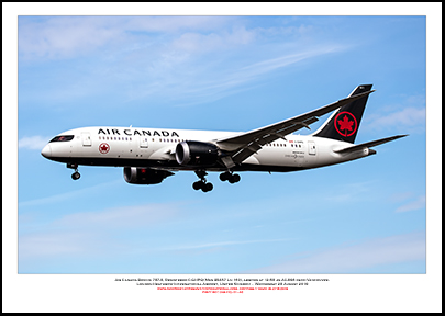 C-GHPQ - Air Canada Boeing 787-8  (Msn 35257 Ln 160) - 01