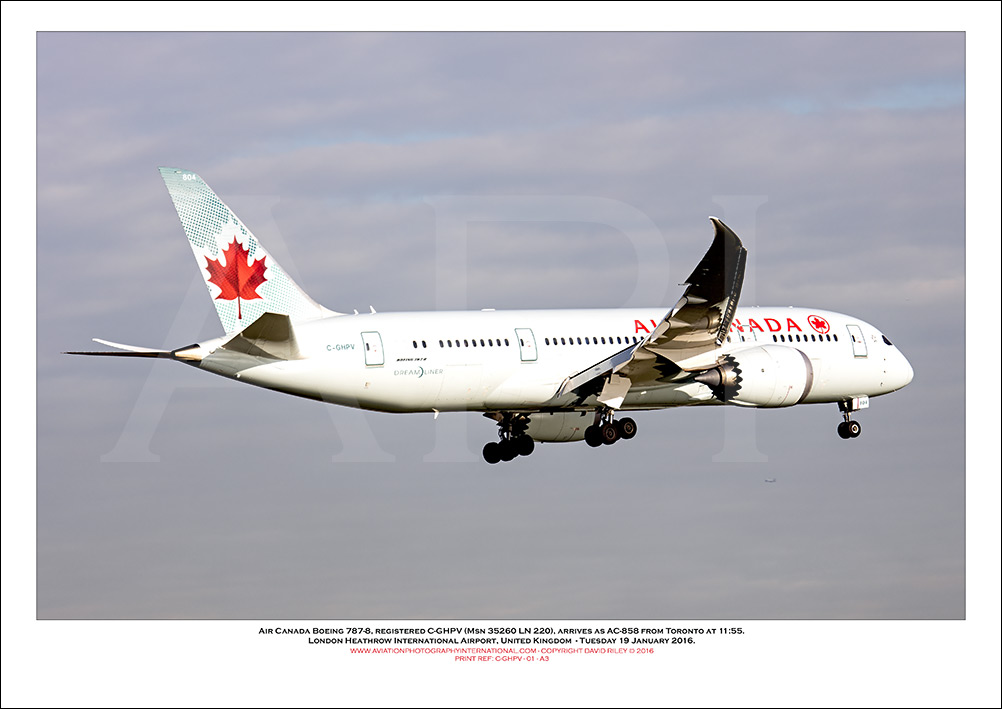 C-GHPV - Air Canada Boeing 787-8  (Msn  35260 LN 220)  - 01