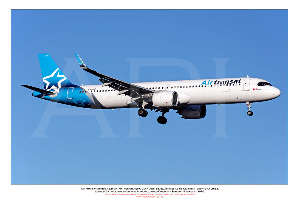 C-GOIF - Air Transat Airbus  A321-271NX  (Msn 8876) - 01
