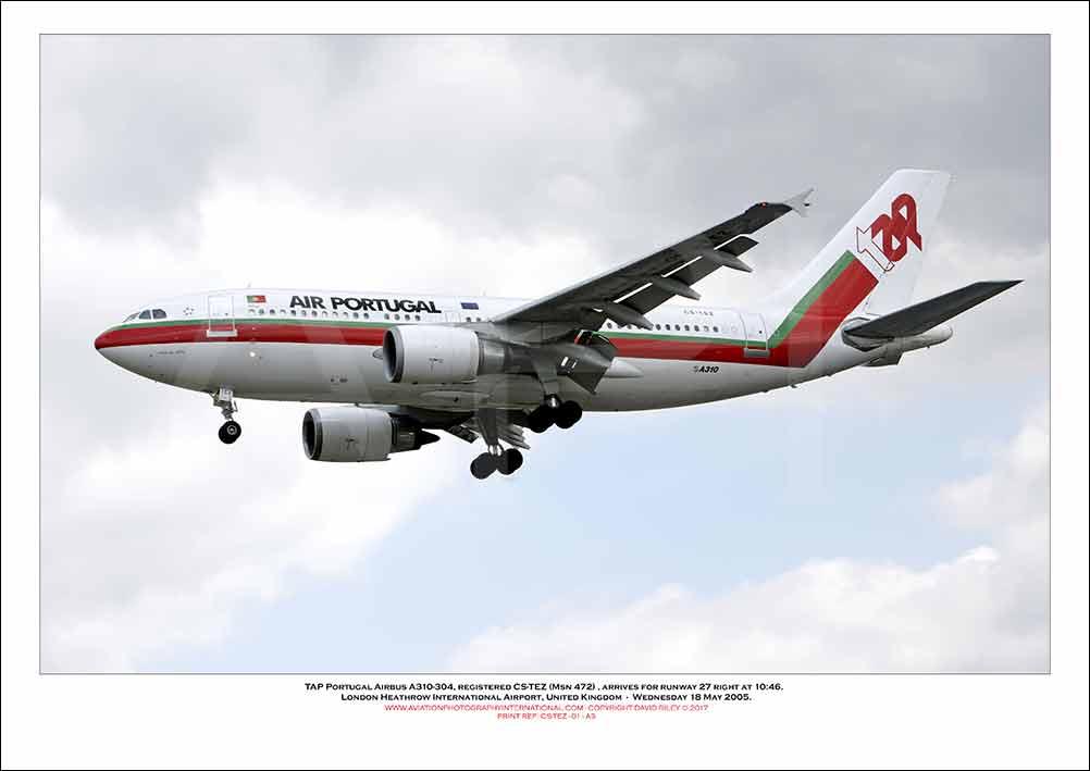 CS-TEZ - TAP Portugal Airbus A310-304 (Msn 472) - 01