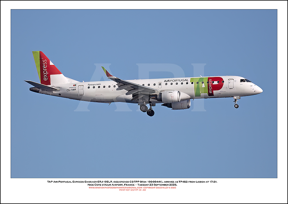 CS-TPP - TAP Portugal Express Embraer ERJ-195 LR (Msn 190-00441) - 01