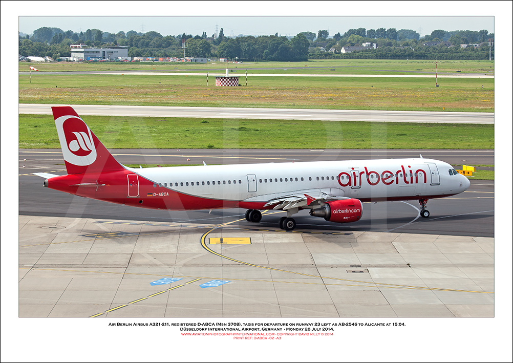 D-ABCA - Air Berlin Airbus A321-211  (Msn 3708) - 2