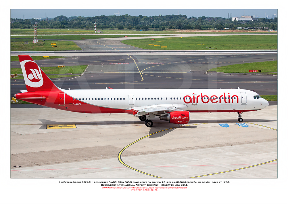 D-ABCI - Air Berlin Airbus A321-211  (Msn 5038) - 2