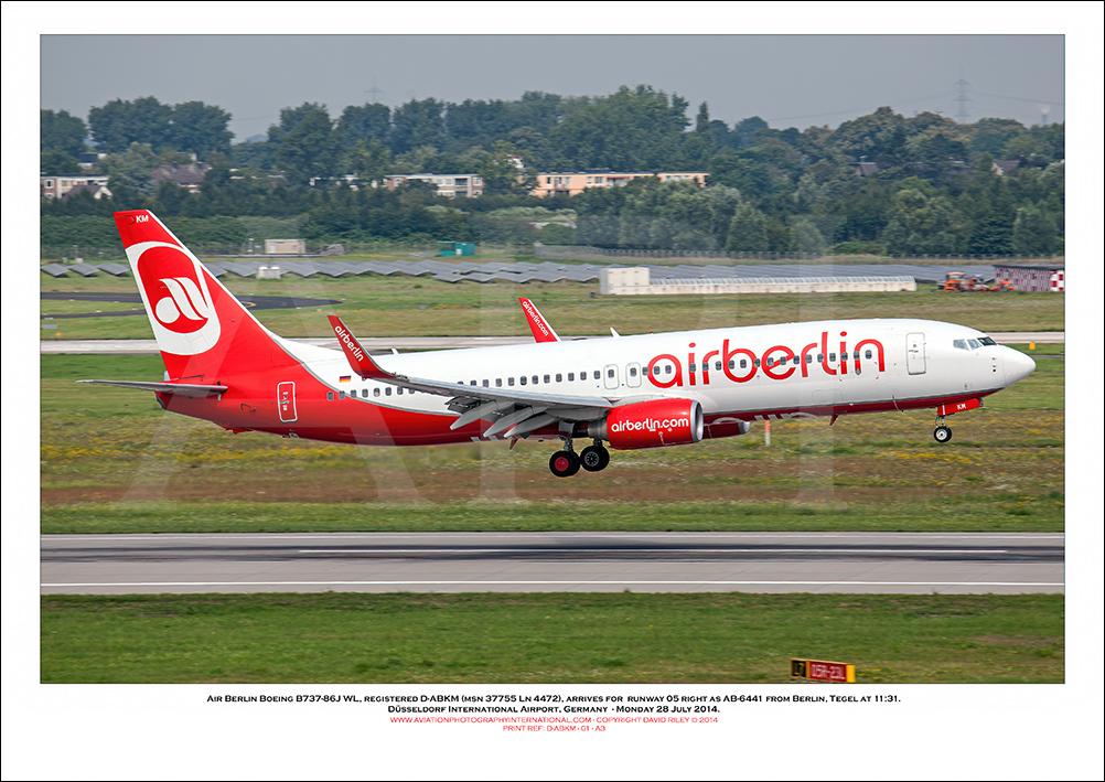 D-ABKM - Air Berlin Boeing 737-86J WL  (Msn 37755 Ln 4472) - 01