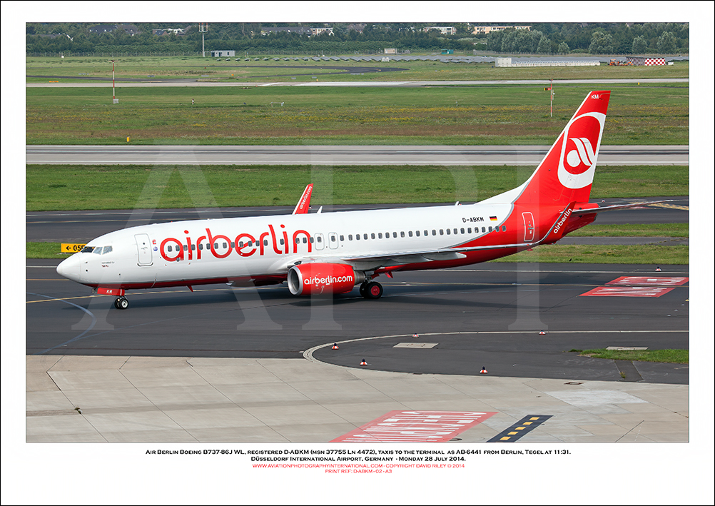 D-ABKM - Air Berlin Boeing 737-86J WL  (Msn 37755 Ln 4472) - 02