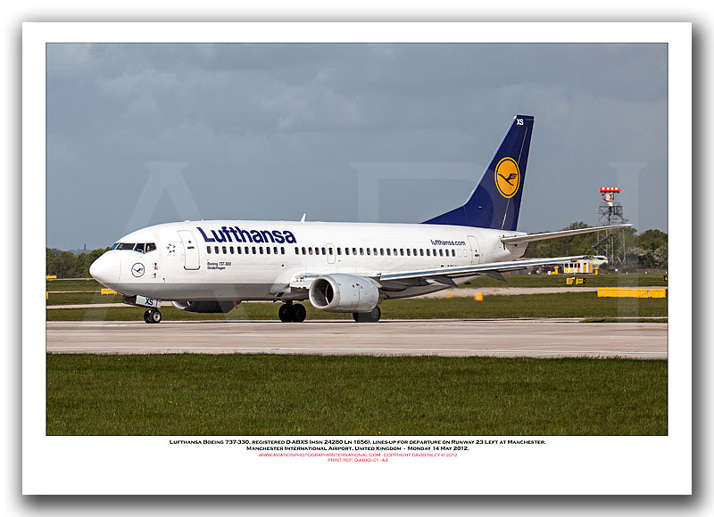 D-ABXS - Lufthansa Boeing 737-330  (Msn 24280 Ln 1656) - 01