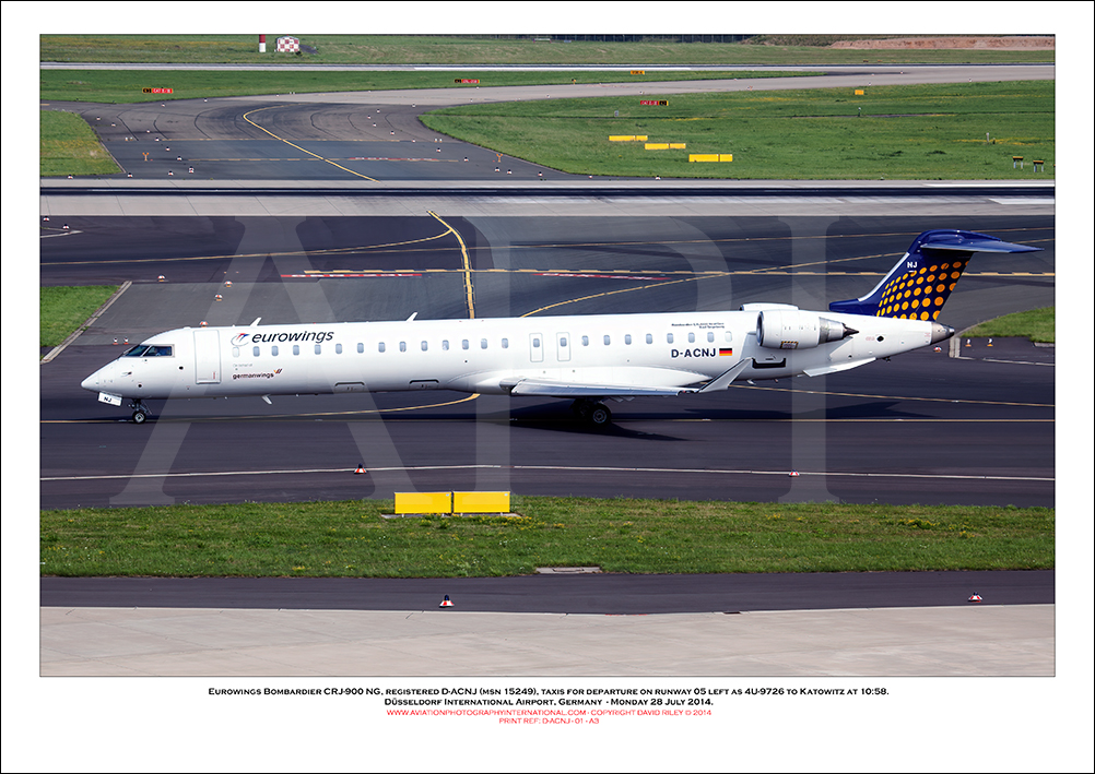 D-ACNJ - Eurowings  Canadair CRJ-900  (Msn 15249 - 01