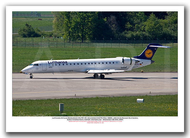 D-ACPO - Lufthansa Cityline Bombardier CRJ-701 ER  (Msn 10085) - 01
