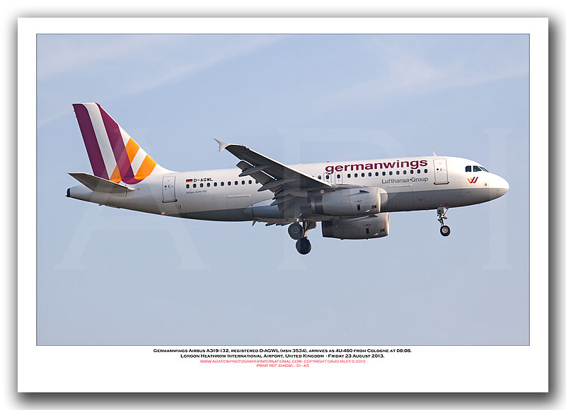 D-AGWL - Germanwings Airbus A319-132  (Msn 3534) - 01