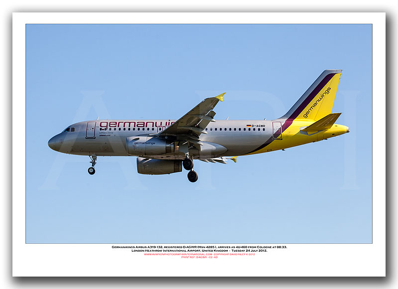 D-AGWR - Germanwings Airbus A319-132  (Msn 4285) - 02