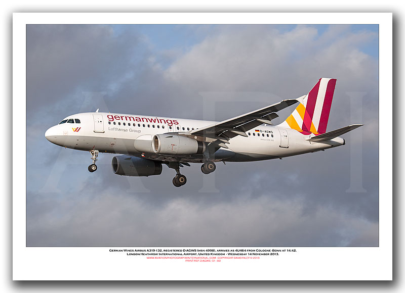 D-AGWS - Germanwings Airbus A319-132  (Msn 4998) - 01
