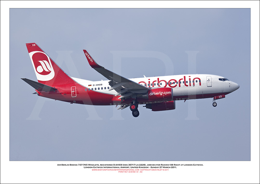 D-AHXB - Air Berlin Boeing 737-7K5 WL  (Msn 30717 Ln 2228) - 01