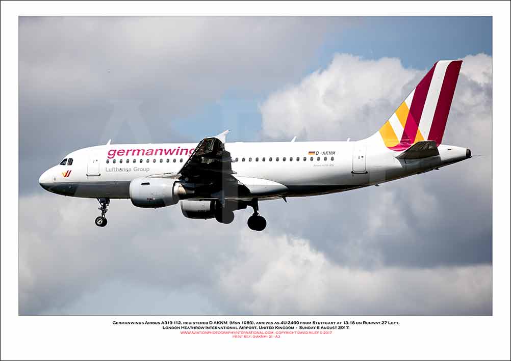 D-AKNM - Germanwings Airbus A319-112  (Msn 1089) - 01