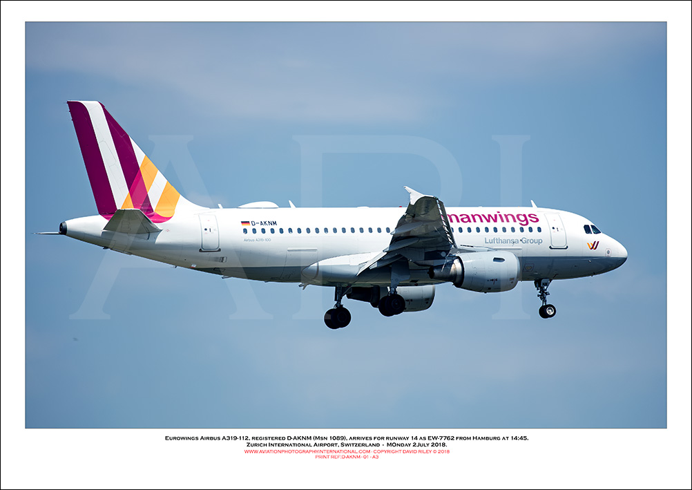 D-AKNM - Eurowings Airbus A319-112  (Msn 1089) - 02