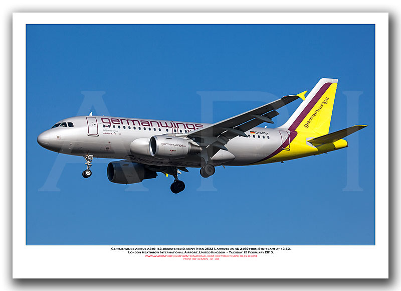 D-AKNV - Germanwings Airbus A319-112  (Msn 2632) - 01