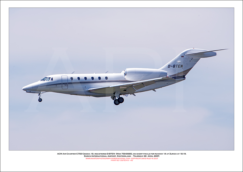 D-BTEN - ACM Air Charter Cessna 750 Citation X, (Msn 750-0085) - 01