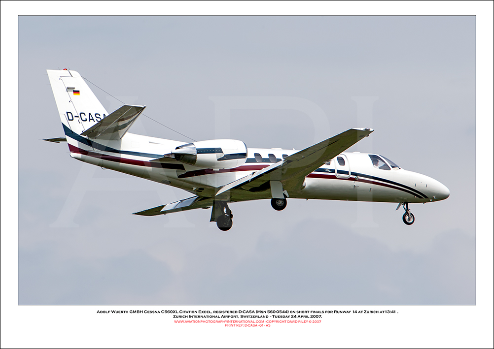 D-CASA - Adolf Wuerth GMBH Cessna C560XL Citation Excel (Msn 560-0544) - 01