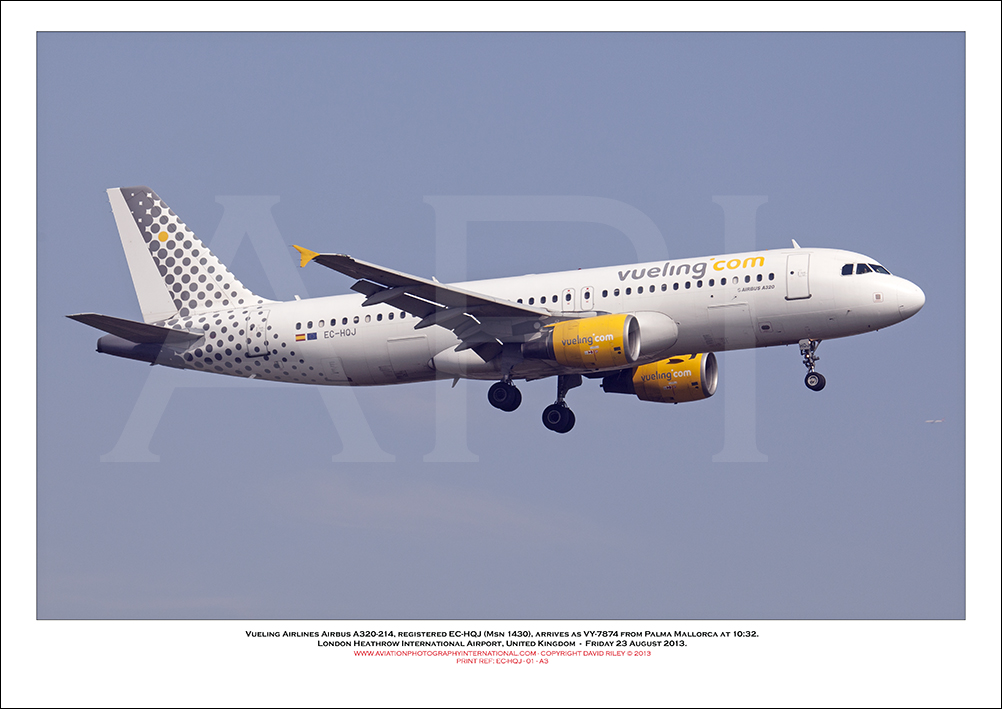 EC-HQJ - Vueling Airlines Airbus A320-214 (Msn 1430) - 01