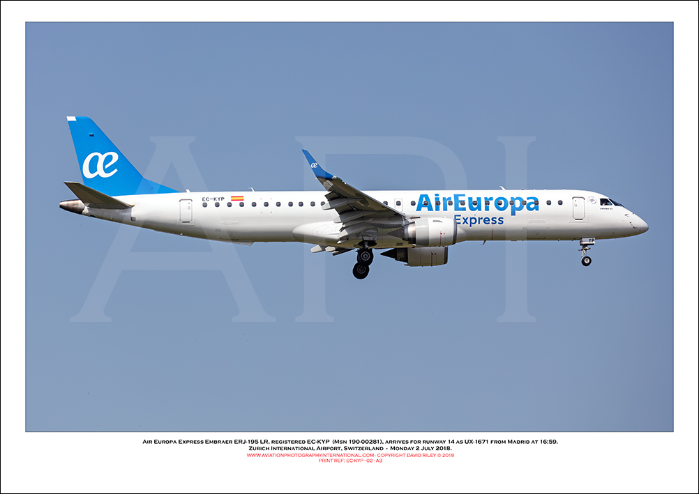 EC-KYP- Air Europa Express Embraer ERJ-195 LR (Msn 190-00281)  - 02