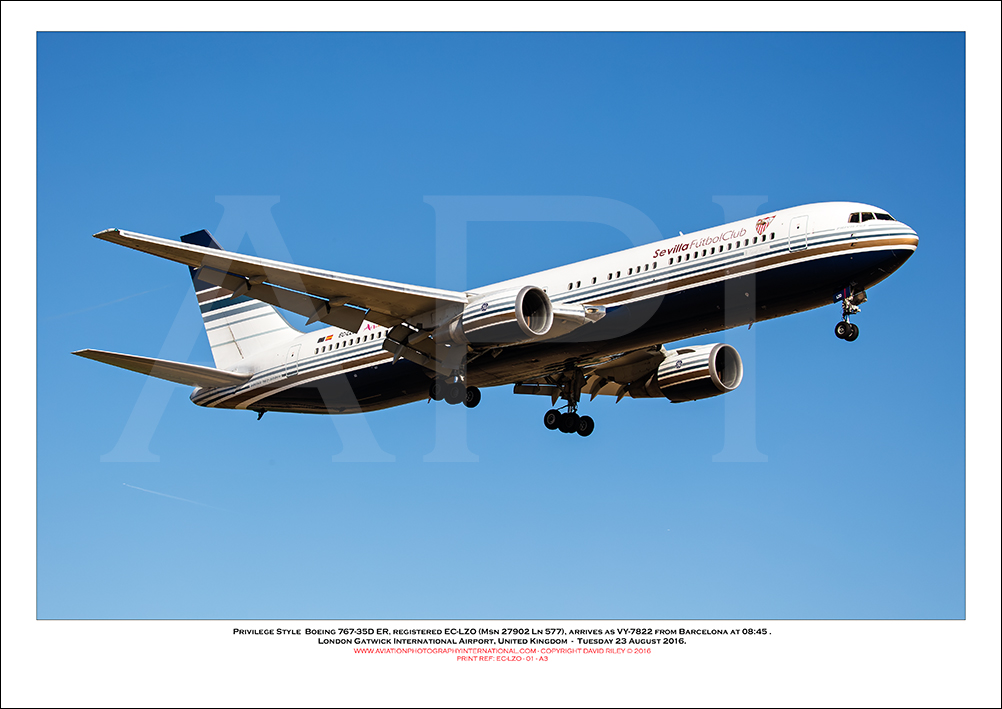 EC-LZO - Privilege Style  Boeing 767-35D ER (Msn 27902 Ln 577) - 01