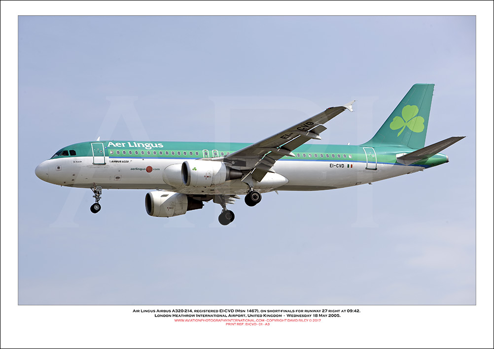 EI-CVD - Aer Lingus  Airbus A320-214, (Msn 1467) - 01