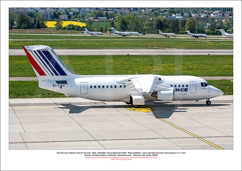 EI-CWC - Air France (Operated by Cityjet) BAe 146-200 (Msn E2053) - 02