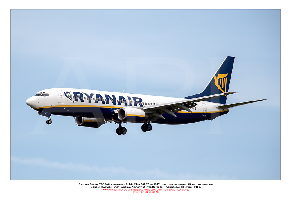 EI-DCI - Ryanair Boeing 737-8AS  (Msn 33567 Ln 1547) - 02