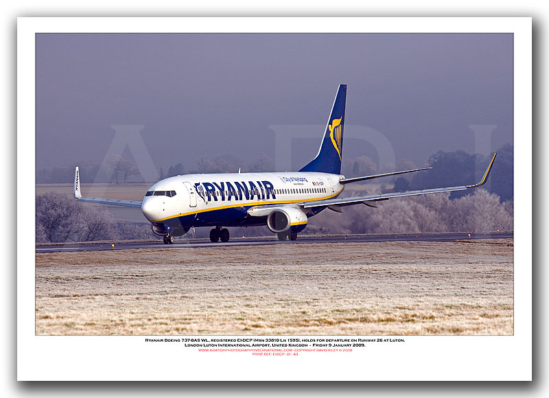 EI-DCP - Ryanair Boeing 737-8AS WL  (Msn 33810 Ln 1595) - 01