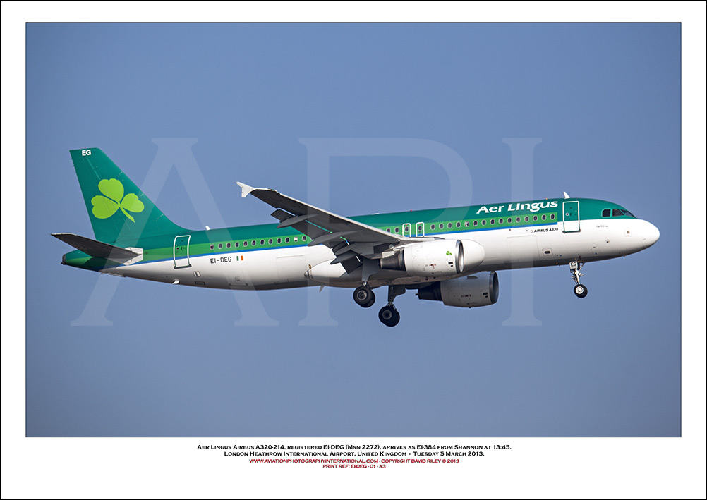 EI-DEG - Aer Lingus  Airbus A320-214, (Msn 2272) - 01