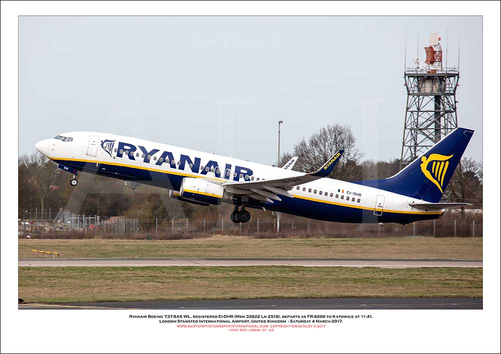 EI-DHR - Ryanair Boeing 737-8AS WL  (Msn 33822 Ln 2518) - 01