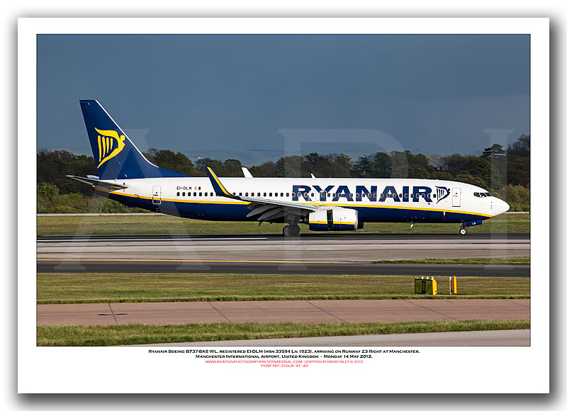 EI-DLM - Ryanair Boeing 737-8AS WL  (Msn 33594 Ln 1923) - 02