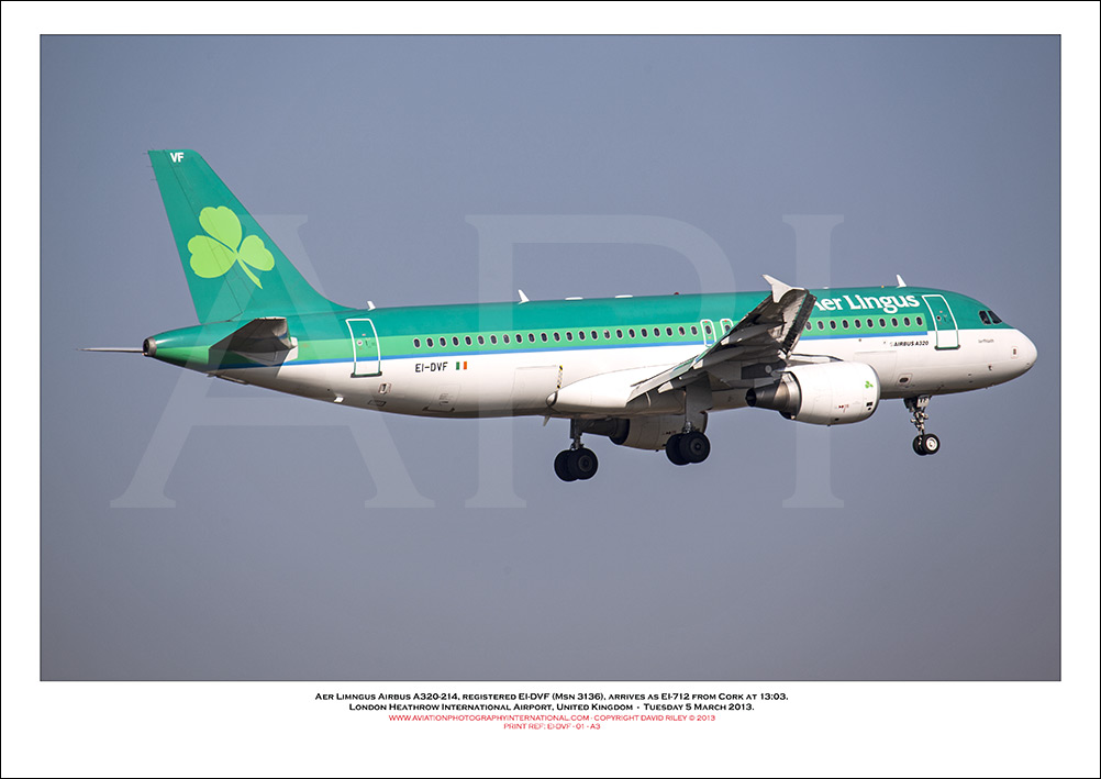 EI-DVF - Aer Lingus  Airbus A320-214, (Msn 3136) - 01