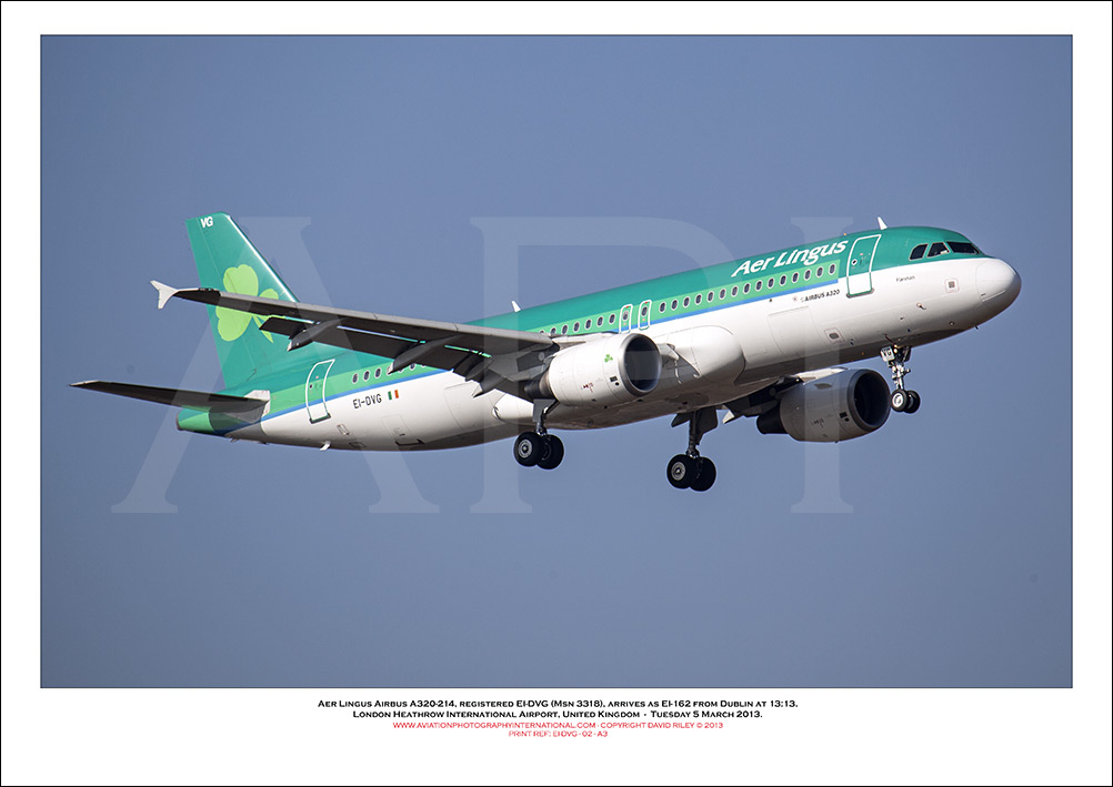EI-DVG - Aer Lingus  Airbus A320-214, (Msn 3318) - 02