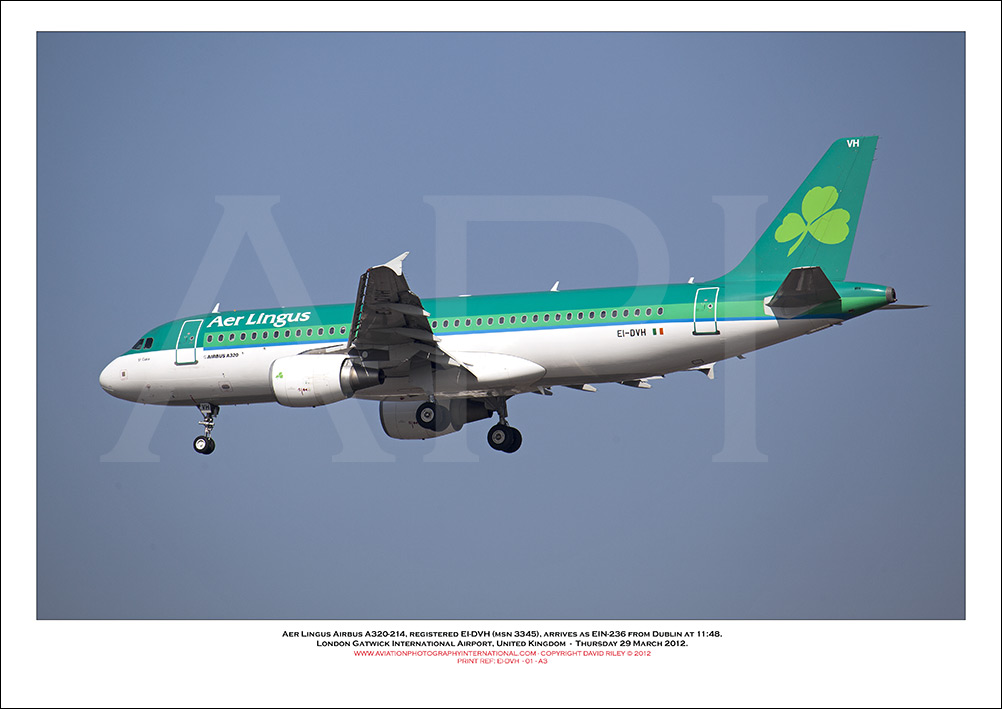 EI-DVH - Aer Lingus  Airbus A320-214, (Msn 3345) - 01