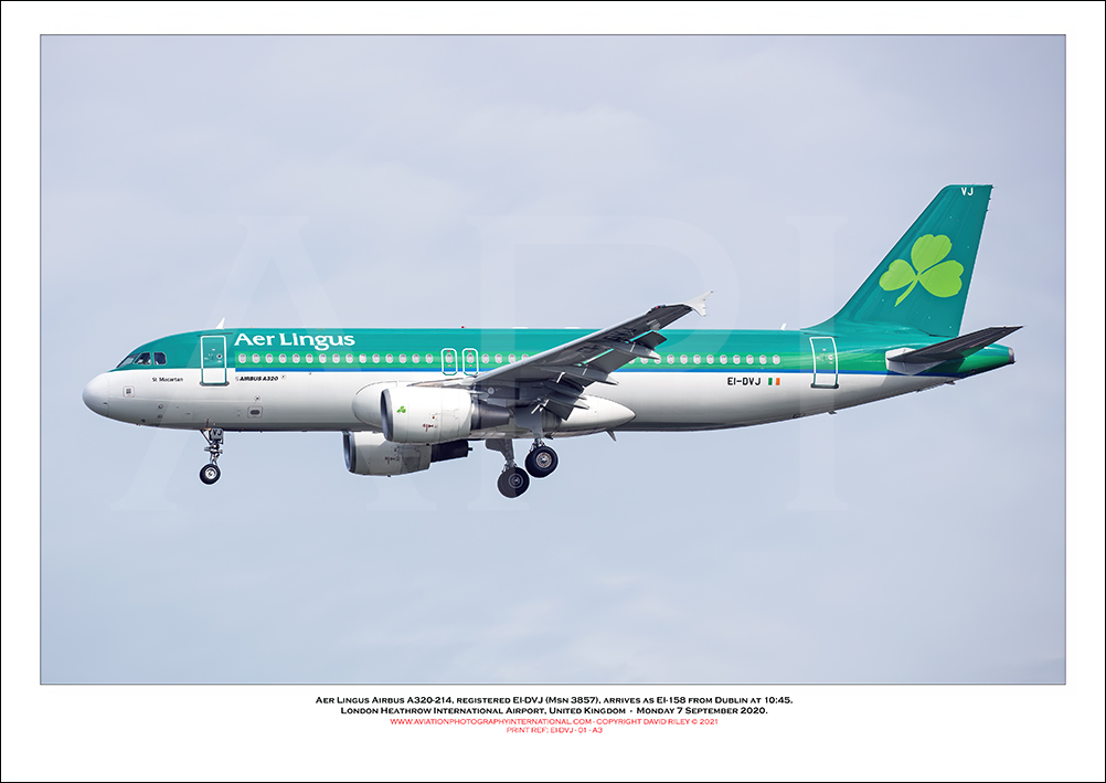 EI-DVJ - Aer Lingus  Airbus A320-214, (Msn 3857) - 01