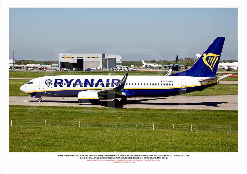 EI-EBW - Ryanair Boeing 737-8AS WL  (Msn 35010 Ln 2873) - 01