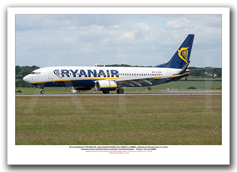 EI-EBX - Ryanair Boeing 737-8AS WL  (Msn 35007 Ln 2882) - 01