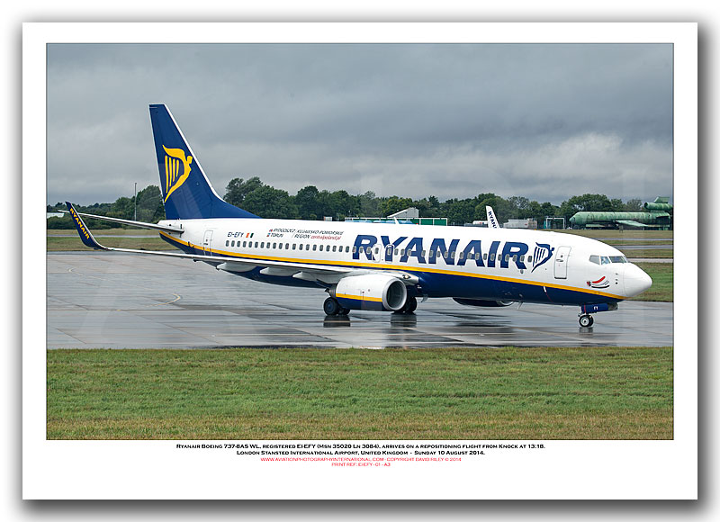 EI-EFY - Ryanair Boeing 737-8AS WL  (Msn 35020 Ln 3084) - 01