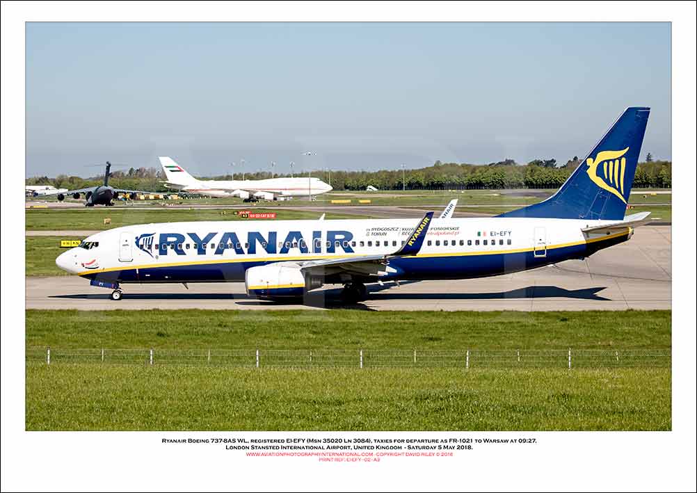 EI-EFY - Ryanair Boeing 737-8AS WL  (Msn 35020 Ln 3084) - 02
