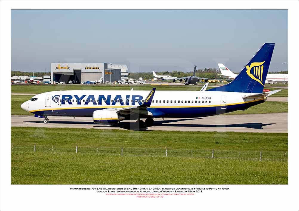 EI-ENG - Ryanair Boeing 737-8AS WL  (Msn 34977 Ln 3453) - 01