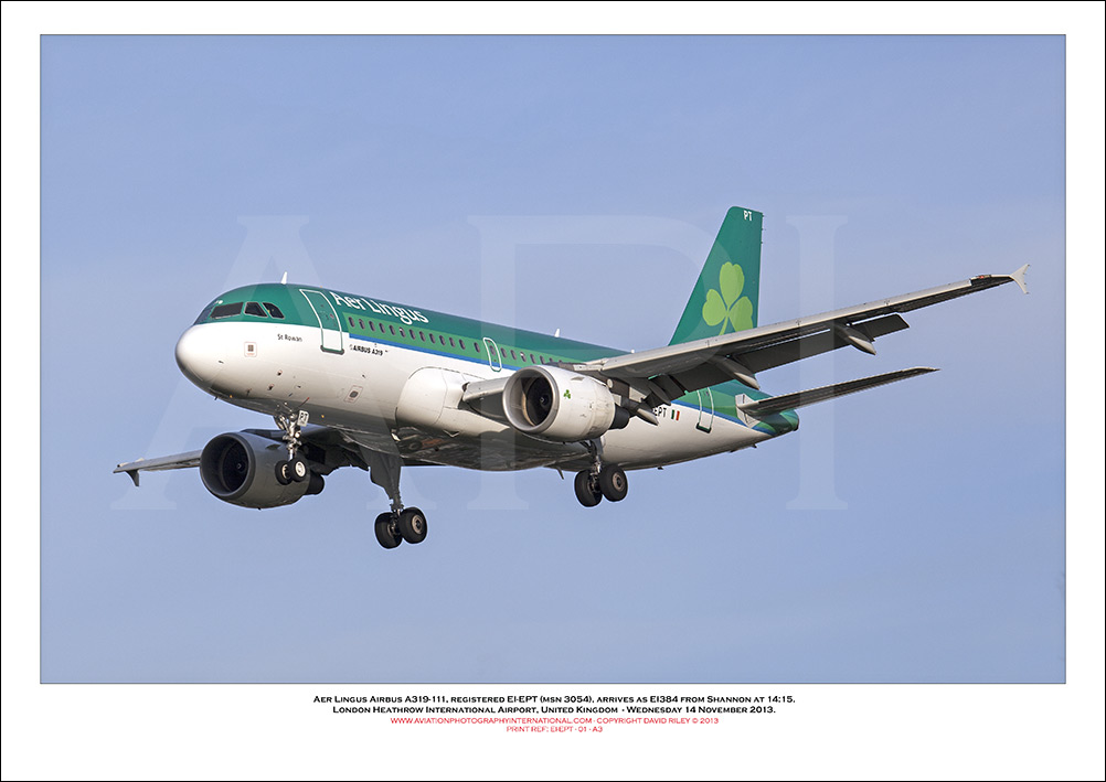 EI-EPT - Aer Lingus  Airbus A319-111, (Msn 3054) - 01