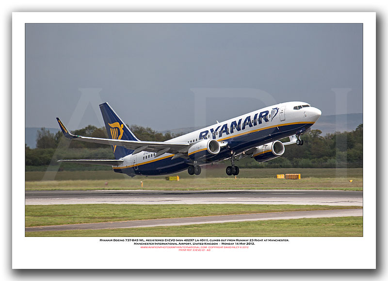 EI-EVO - Ryanair Boeing 737-8AS WL  (Msn 40297 Ln 4011) - 01