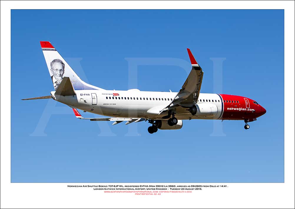 EI-FHA - Norwegian Air Shuttle Boeing 737-8JP WL (Msn 39012 Ln 3982) - 02