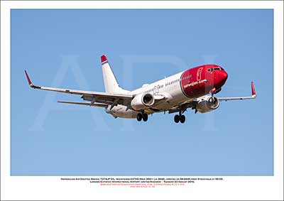 EI-FHD - Norwegian Air Shuttle Boeing 737-8JP WL (Msn 39011 Ln 3946) - 01