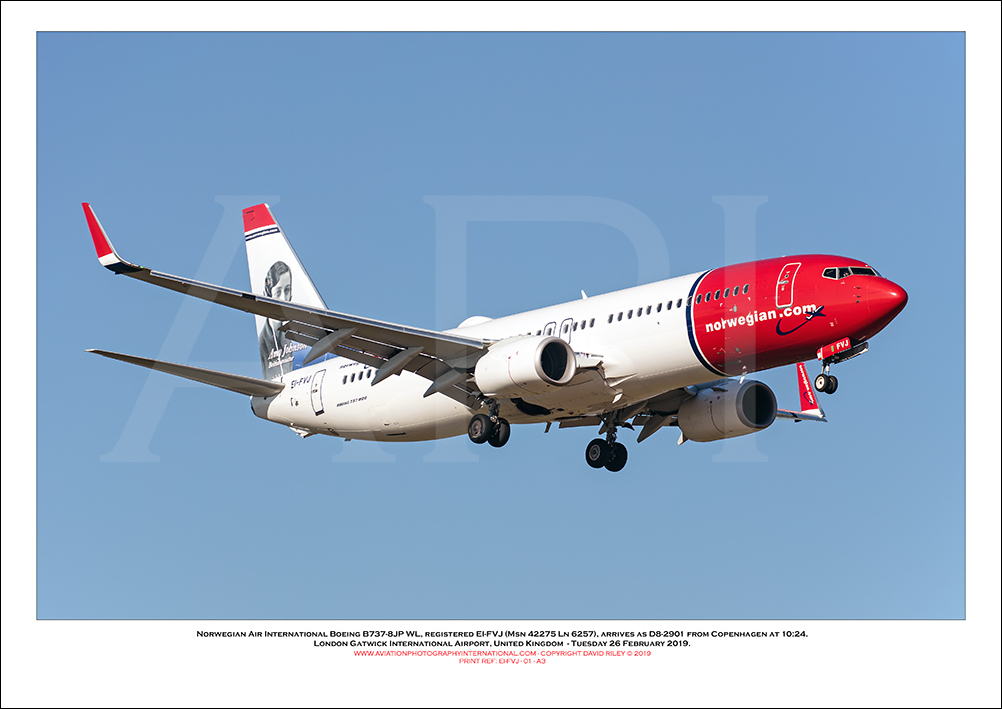 EI-FVJ - Norwegian Air International Boeing 737-8JP WL (Msn 42275 Ln 6257) - 01
