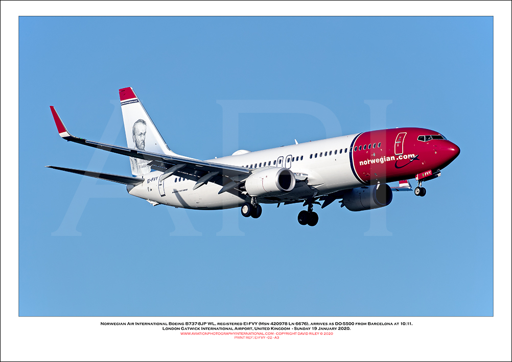 EI-FVY - Norwegian Air International Boeing 737-8JP WL (Msn 42092 Ln 6676) - 02