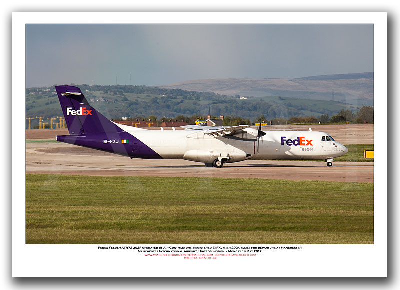 EI-FXJ -Fedex Feeder ATR72-202F operated by Air Contractors  (Msn 292) - 01