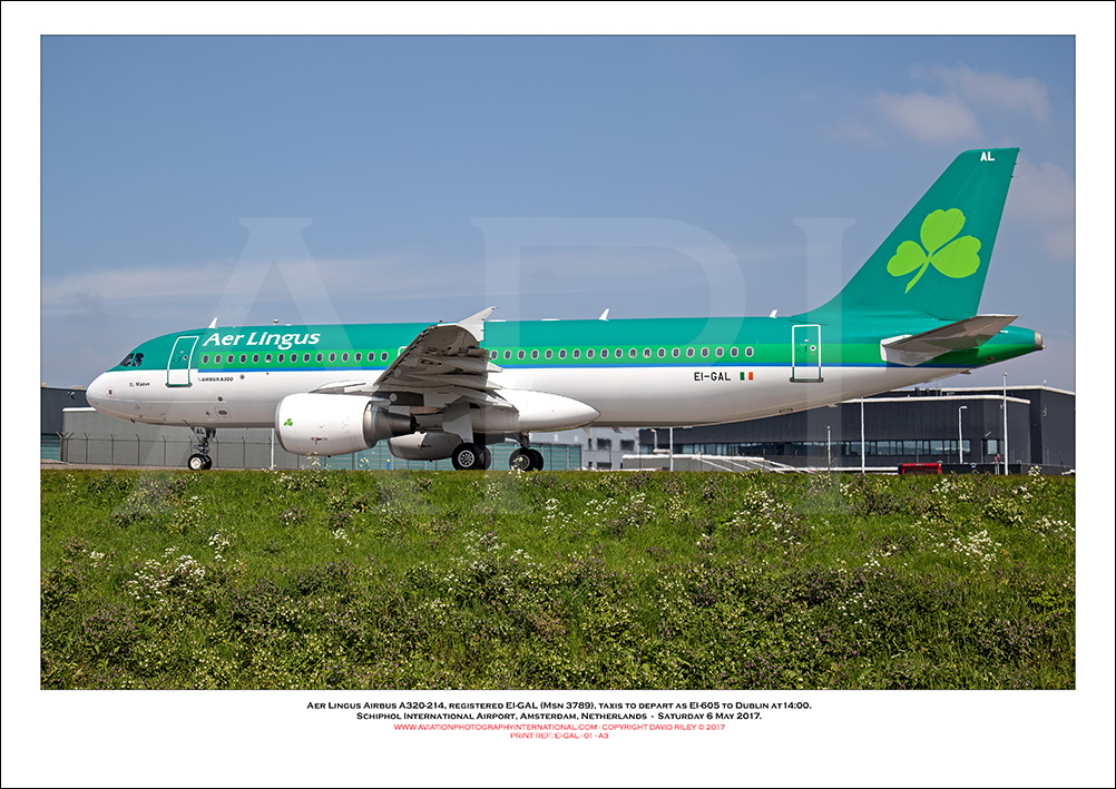 EI-GAL - Aer Lingus  Airbus A320-214, (Msn 3789) - 01